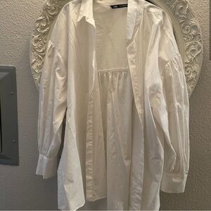 White Button-Up Blouse